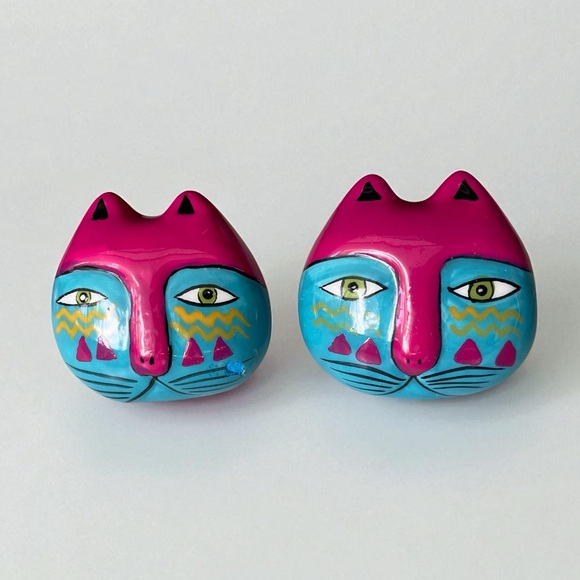 Laurel Burch Other - Vintage 1990s Laurel Burch for Ganz Ceramic Cat Drawer Knobs Pulls, Set of 5